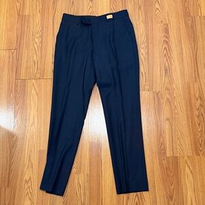 Elegant Men's Navy Dress Trousers